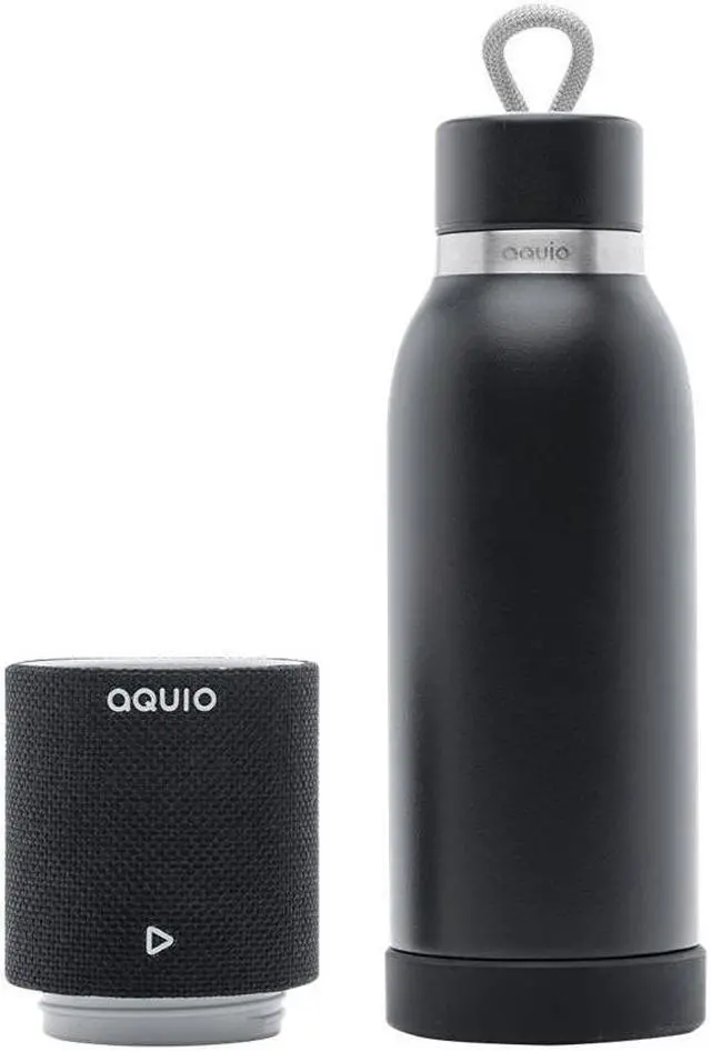 Alt view image 9 of 12 - iHome Steel Insulated Bottle with Rechargeable Bluetooth Speaker Midnight Speakers and Alarm Clocks