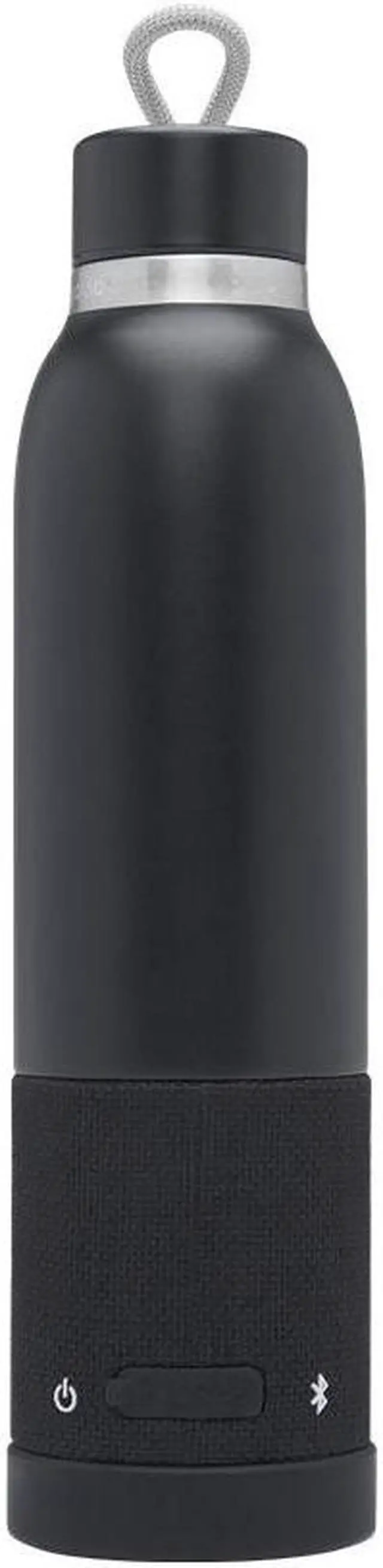 Alt view image 10 of 12 - iHome Steel Insulated Bottle with Rechargeable Bluetooth Speaker Midnight Speakers and Alarm Clocks