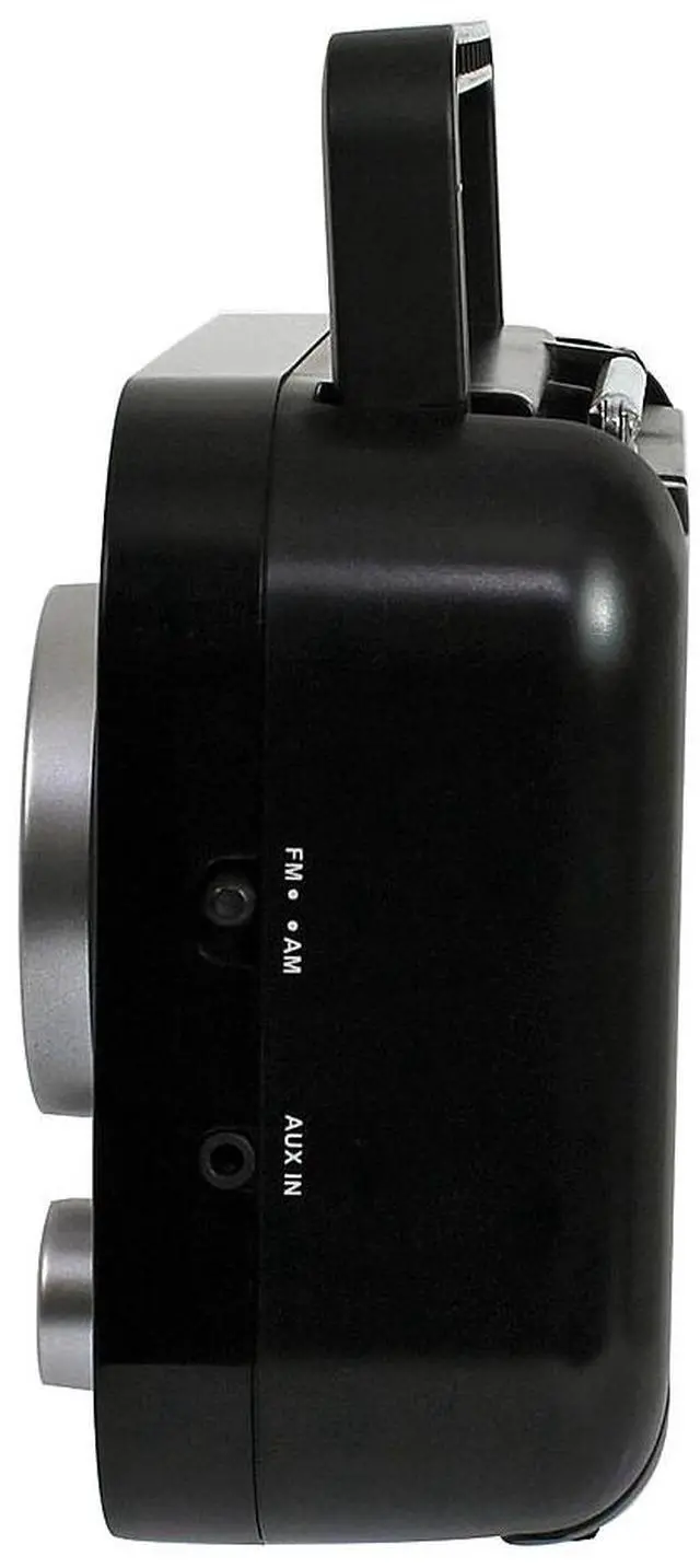 Alt view image 8 of 9 - JENSEN Portable AM/FM Radio w/ Aux jack (black) MR-550-BK