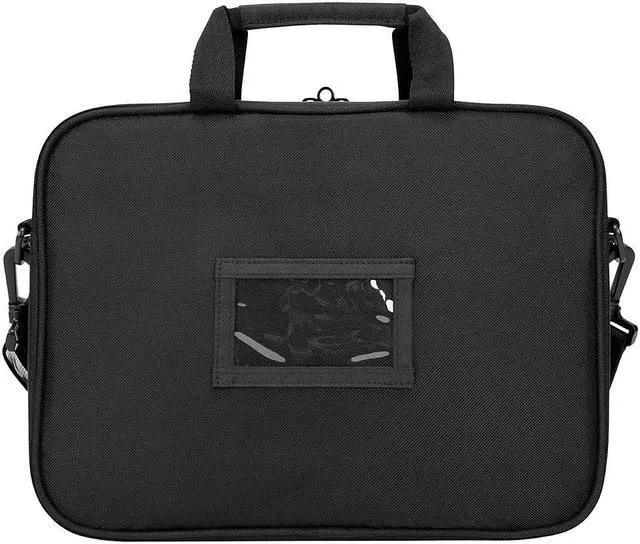 Alt view image 2 of 11 - Targus Intellect TBT248US Carrying Case Sleeve with Strap for 12.1" Notebook, Netbook - Black - Nylon Exterior Material - Shoulder Strap - 10" Height x 13.3" Width x 3" Depth - 1.59 gal Capacity