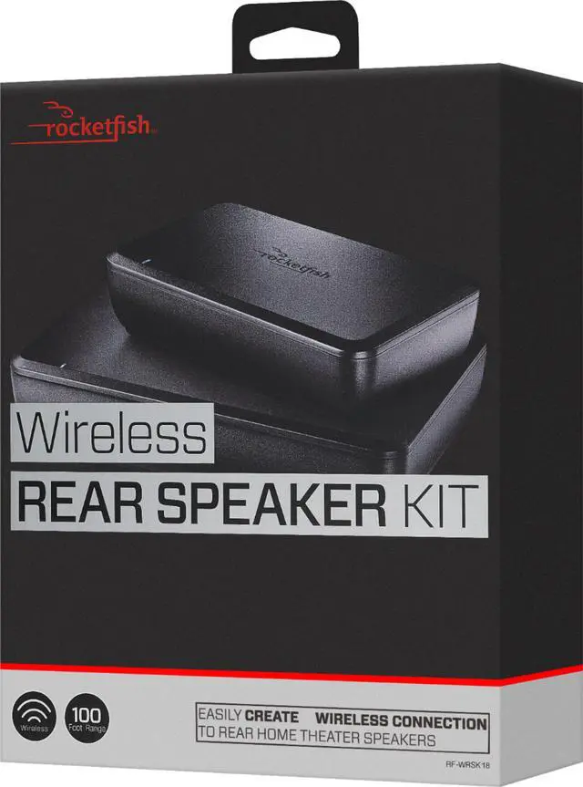 Alt view image 15 of 17 - rocketfish wireless home theater rear speaker kit  model: rfwrsk18