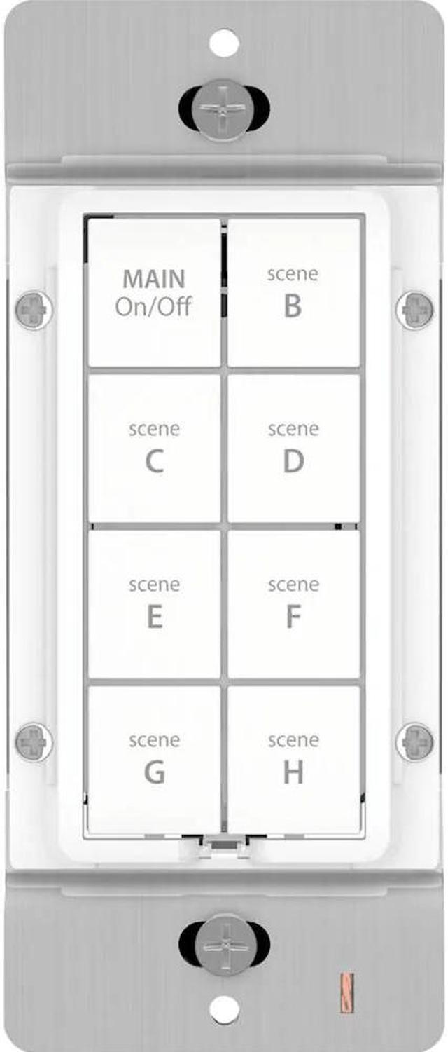 Alt view image 15 of 19 - INSTEON Keypad Dimmer Switch (Dual-Band), 8-Button, White