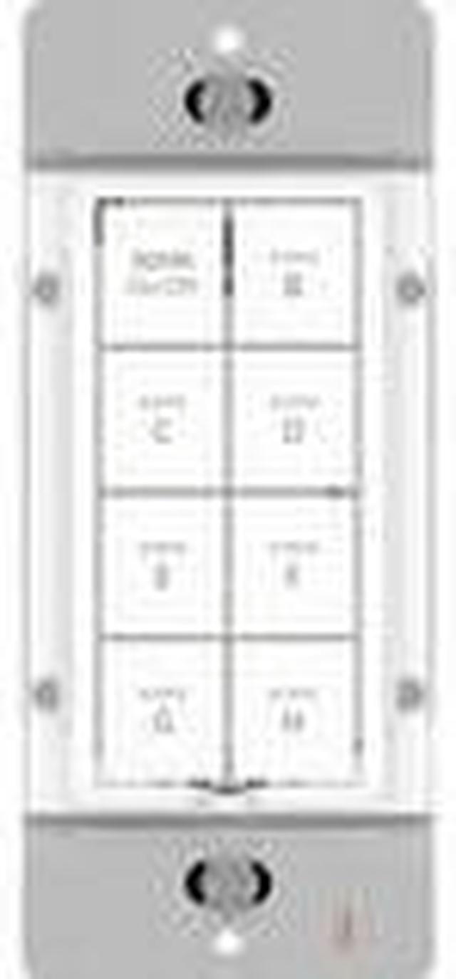 Alt view image 16 of 19 - INSTEON Keypad Dimmer Switch (Dual-Band), 8-Button, White