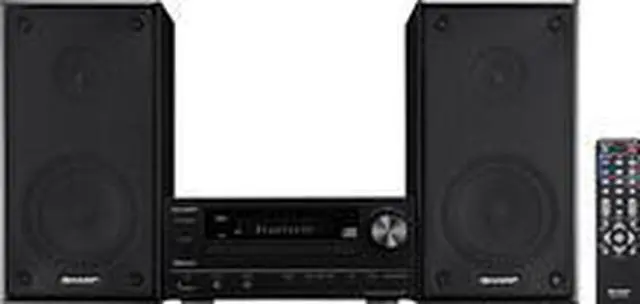 Alt view image 10 of 14 - Sharp XLHF102B HI Fi Component MicroSystem with Bluetooth
