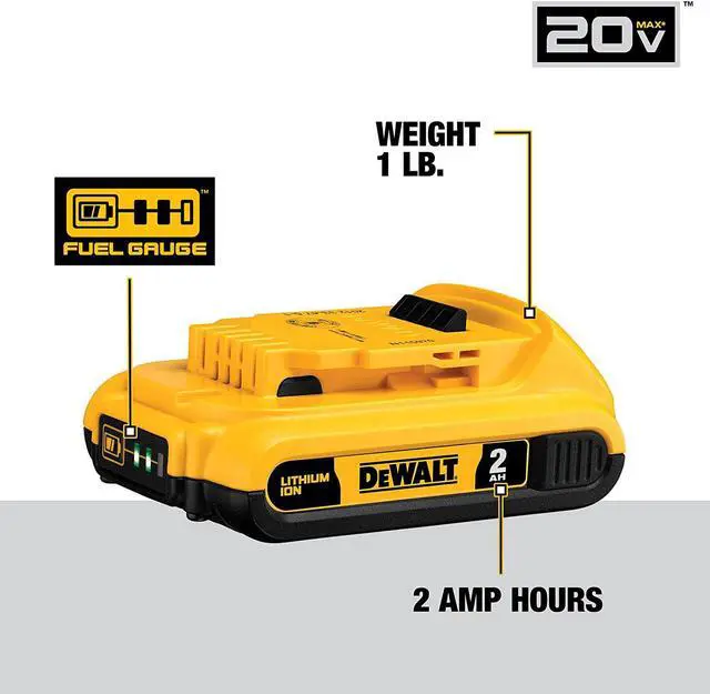 Alt view image 8 of 11 - DEWALT 20V MAX Battery, Lithium Ion, 4-Ah & 2-Ah, 4-Pack (DCB3244)