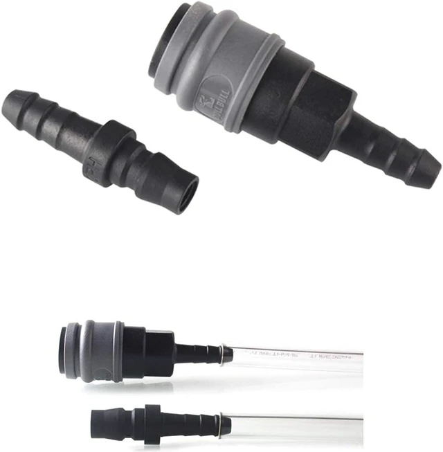 Alt view image 3 of 6 - Quick Disconnect Set, Air Hose Fitting Quick Connect Coupler, 3/8" Barb Hose, Air Compressor Accessories Fitting, Industrial Type C