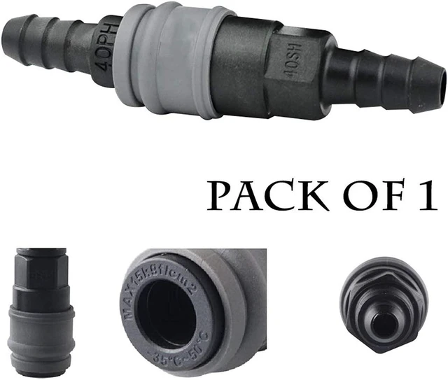 Alt view image 5 of 6 - Quick Disconnect Set, Air Hose Fitting Quick Connect Coupler, 3/8" Barb Hose, Air Compressor Accessories Fitting, Industrial Type C