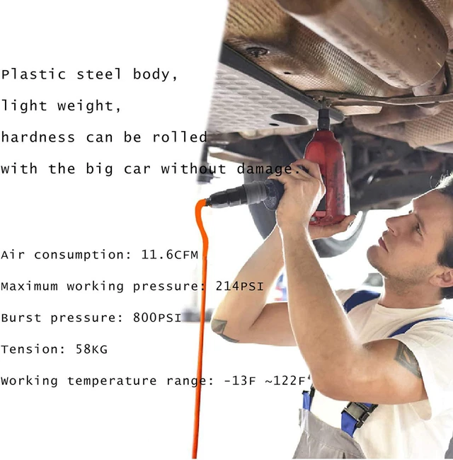 Alt view image 6 of 6 - Quick Disconnect Set, Air Hose Fitting Quick Connect Coupler, 3/8" Barb Hose, Air Compressor Accessories Fitting, Industrial Type C