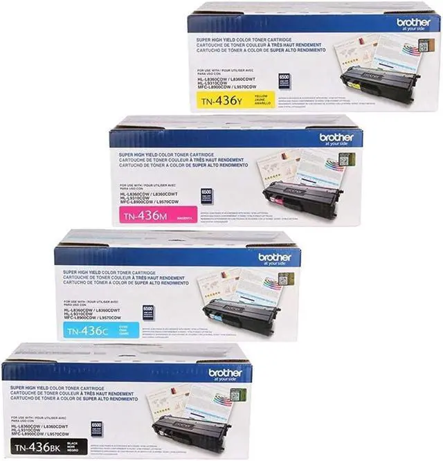 Main image of Brother Tn-436 Super High Yield Toner Cartridge Set (6,500 Yield)