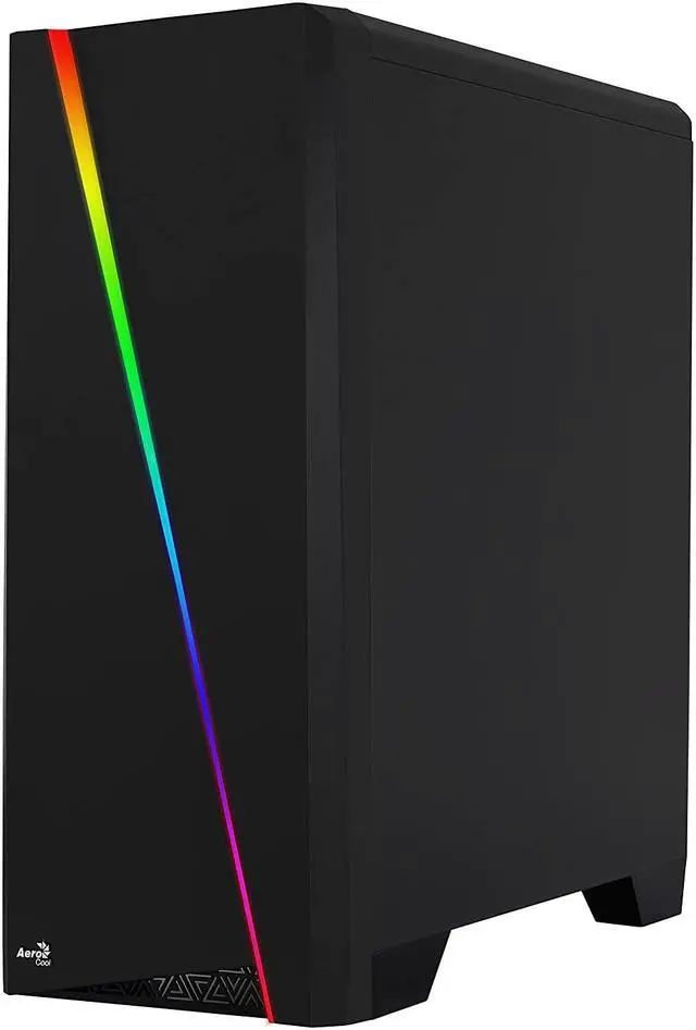 Alt view image 11 of 13 - AeroCool Cylon RGB Mid Tower with Acrylic Side Window, Black