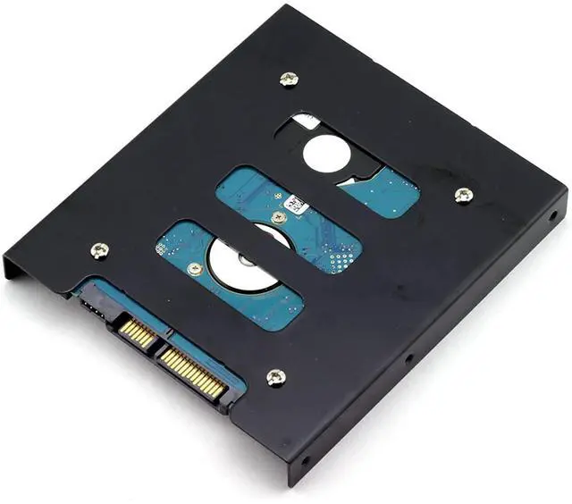 Alt view image 6 of 6 - Ssd Mounting Bracket 2 Pack Ssd Mounting Bracket 2.5 To 3.5 Adapter Ssd Hdd Hard Disk Drive Bays Holder Metal Mounting Bracket Adapter With Screws For Pc Ssd