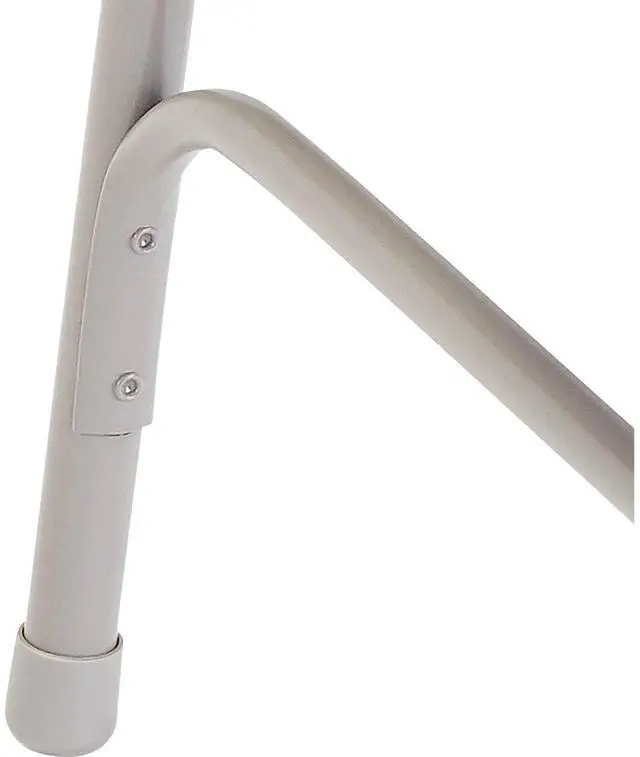 Alt view image 9 of 10 - NPS 202 Premium All-Steel Double Hinge Folding Chair - Supports Up to 500 lb - 17.25" Seat Height - Gray - 4/Carton