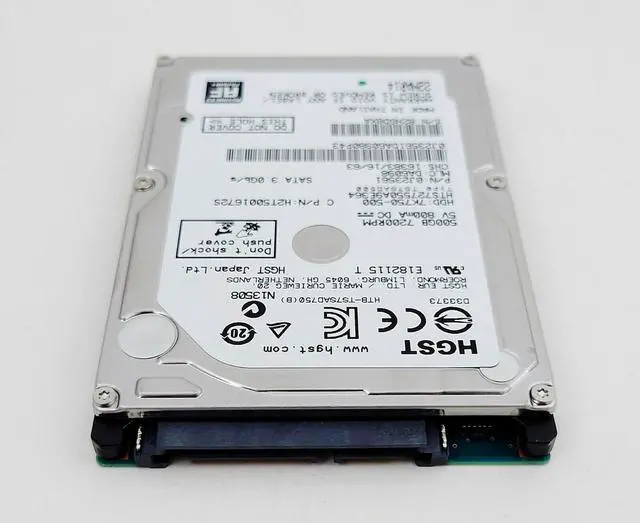 Alt view image 9 of 9 - HGST 7K750-500 HTS727550A9E364 500GB 7200RPM 16MB Cache SATA 3.0Gb/s 2.5" Internal Notebook Hard Drive