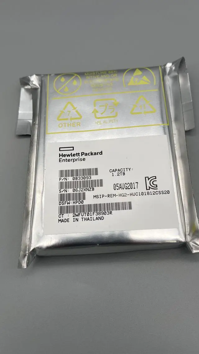 Main image of 0B33093 - Hp 1.2Tb Sas 12Gb/S 10000Rpm 2.5-Inch Hard Drive