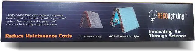 Alt view image 6 of 7 - 120-220v Power R600 UV Light Coil Cleaner for HVAC AC 14" Germicidal Bulb with Magnet