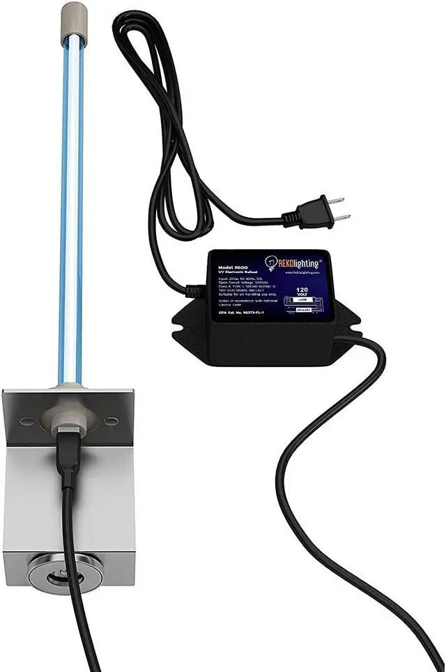 Alt view image 2 of 7 - 120-220v Power R600 UV Light Coil Cleaner for HVAC AC 14" Germicidal Bulb with Magnet