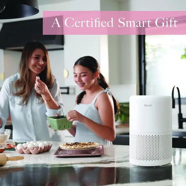 Alt view image 2 of 7 - LEVOIT Air Purifiers for Home Large Room, Smart WiFi Alexa Control, H13 True HEPA Filter for Allergies, Pets, Somke, Dust, Pollen, Ozone Free, 24dB Quiet Cleaner for Bedroom, Core 200S, White