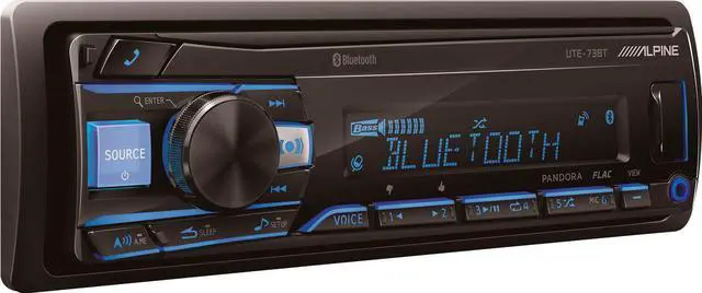 Alt view image 12 of 13 - Alpine UTE-73BT 1 DIN Advanced Bluetooth Mech Less Car Audio Digital Receiver