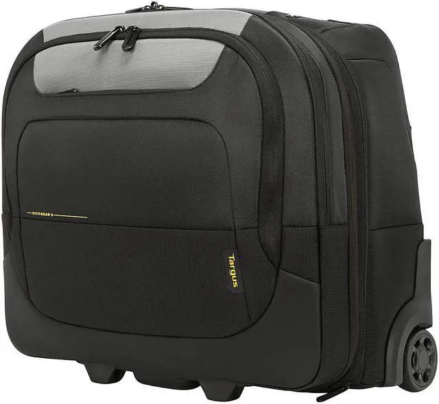 Alt view image 19 of 20 - Targus CityGear TCG717GL Carrying Case (Roller) for 15" to 17.3" Notebook - Black, Gray - 8.6" Height x 16.5" Width x 17.6" Depth - 6.60 gal Volume Capacity