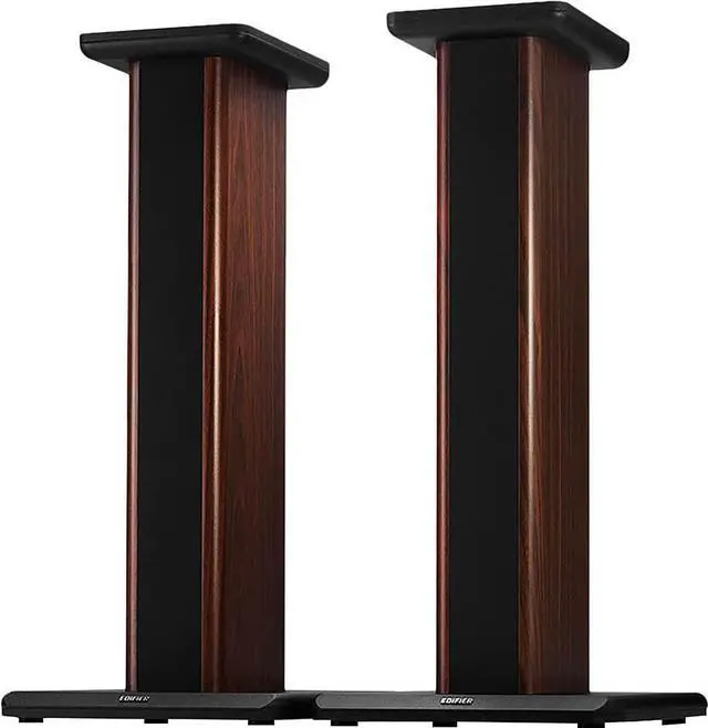 Alt view image 6 of 6 - Edifier S2000MKIII Speaker Stands 2 Heavy Duty Hollowed Stands-Wood Grain