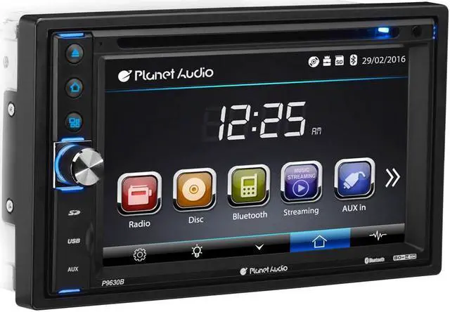 Alt view image 9 of 12 - Planet Audio Double DIN 6.2" Touchscreen Bluetooth In Dash Vehicle DVD Player