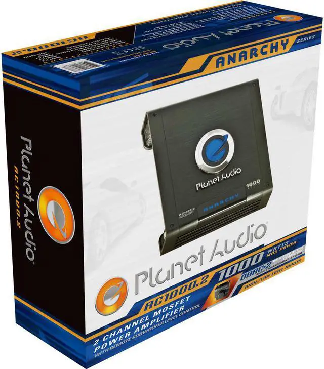 Alt view image 9 of 12 - Planet Audio AC1000.2 1000W 2 Channel MOSFET Class A/B Power Stereo Amplifier
