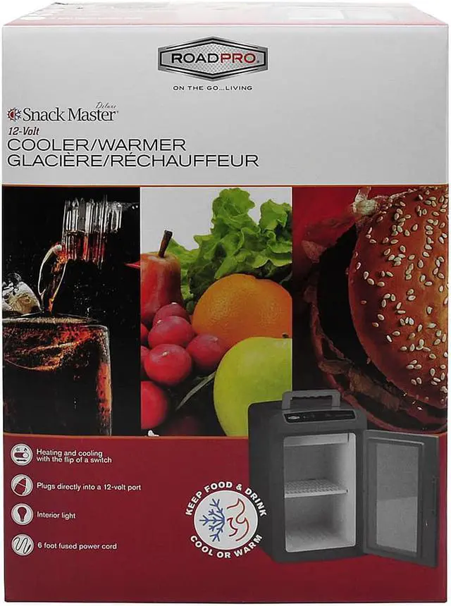 Alt view image 8 of 9 - RoadPro SnackMaster Deluxe 12-Volt Cooler/Warmer RP5653SF
