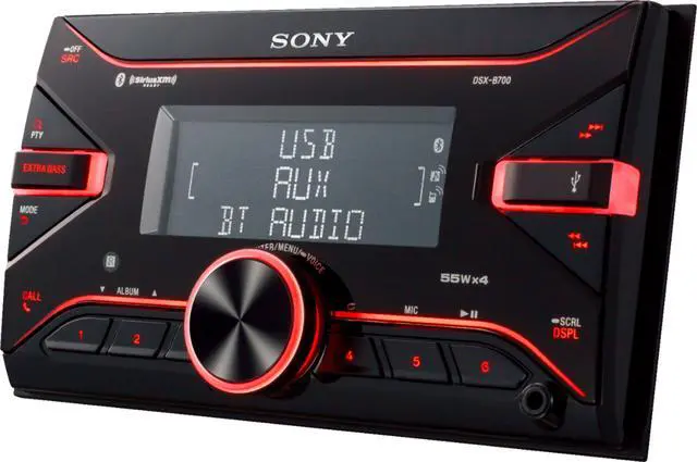 Alt view image 15 of 20 - Sony DSX-B700 Double-DIN Digital Media Receiver w/ Bluetooth