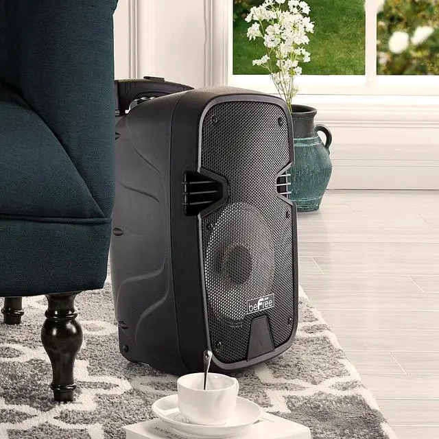 Alt view image 11 of 19 - Befree Sound 8 Inch 400 Watts Bluetooth Portable Party Speaker with USB, SD Input and Reactive Lights (BFS-3000)