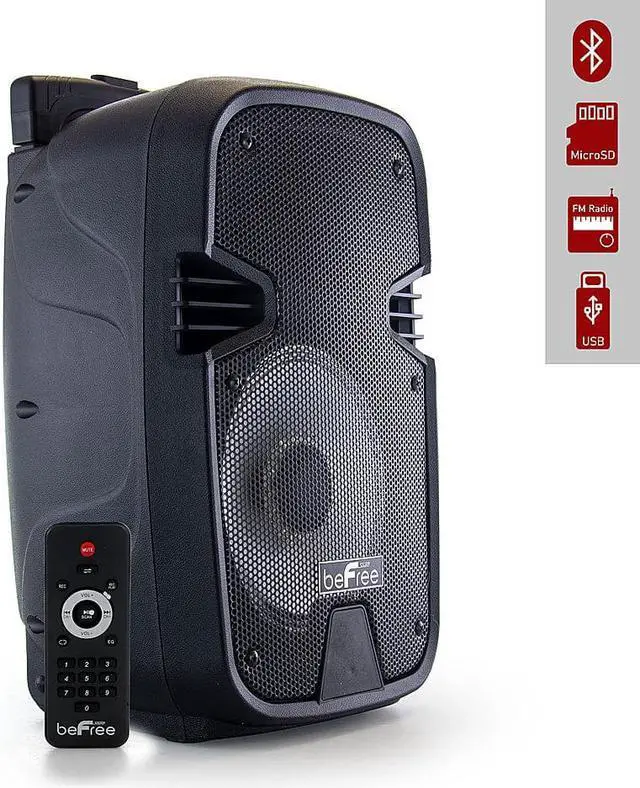 Alt view image 12 of 19 - Befree Sound 8 Inch 400 Watts Bluetooth Portable Party Speaker with USB, SD Input and Reactive Lights (BFS-3000)