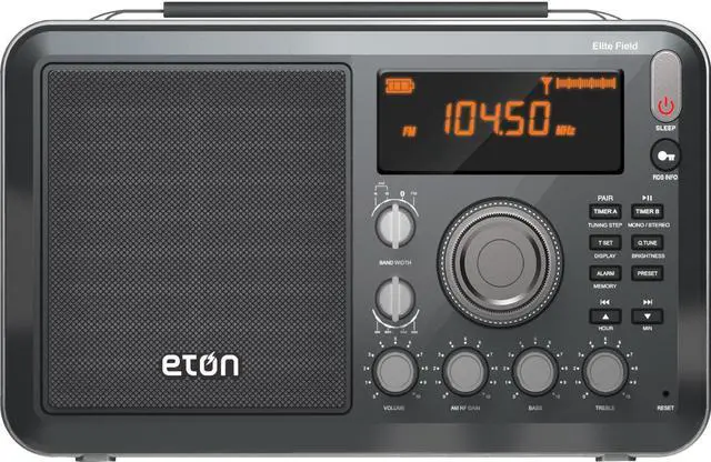 Alt view image 3 of 12 - eton elite field am/fm/shortwave desktop radio with bluetooth
