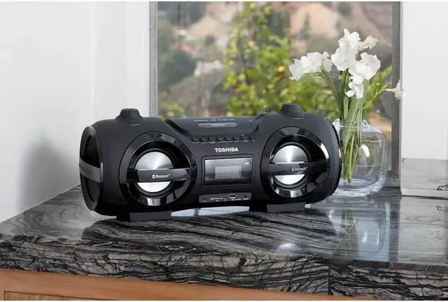 Alt view image 12 of 13 - Toshiba TYCWU500 25W Portable Bluetooth CD Boombox
