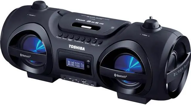 Alt view image 13 of 13 - Toshiba TYCWU500 25W Portable Bluetooth CD Boombox