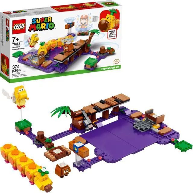 Alt view image 8 of 12 - LEGO 71383 Super Mario Wigglers Poison Swamp 374 Piece Block Expansion Set
