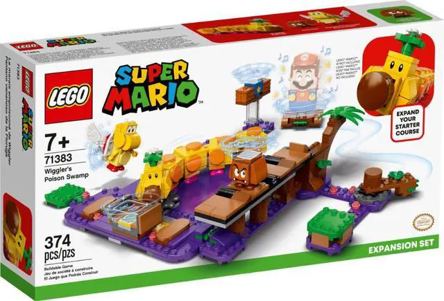 Alt view image 9 of 12 - LEGO 71383 Super Mario Wigglers Poison Swamp 374 Piece Block Expansion Set
