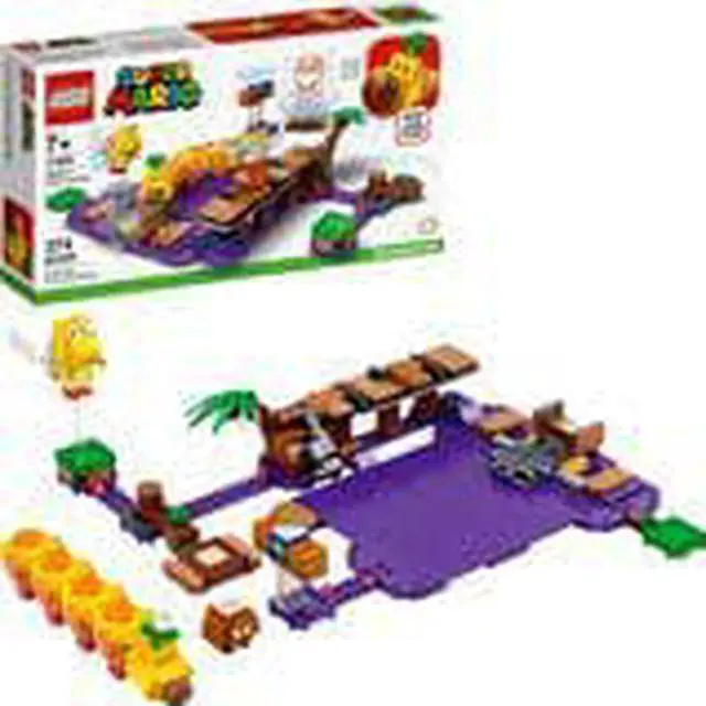 Alt view image 10 of 12 - LEGO 71383 Super Mario Wigglers Poison Swamp 374 Piece Block Expansion Set