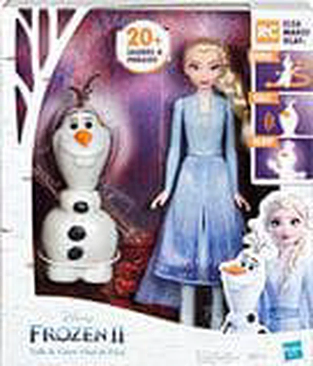 Alt view image 4 of 5 - Disney Frozen Talk and Glow Olaf and Elsa Dolls, Remote Control Elsa Activates Talking, Dancing, Glowing Olaf, Inspired by Disney's Frozen 2 Movie - Toy For Kids Ages 3 and Up