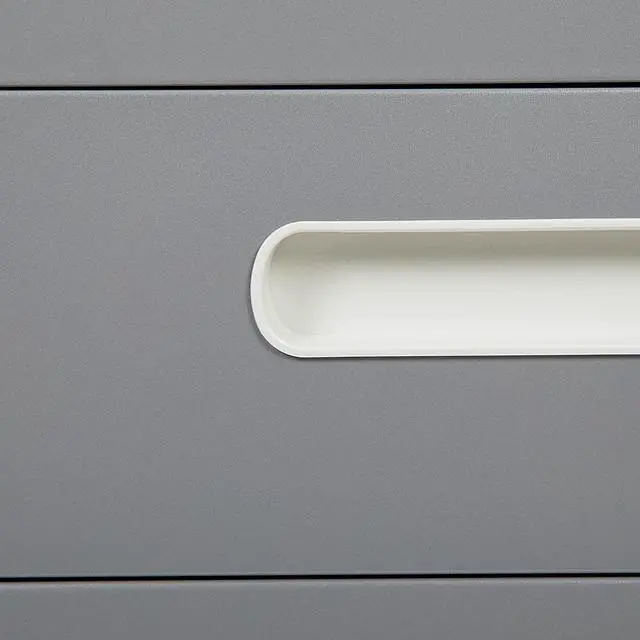 Alt view image 17 of 20 - Ergonomic 3-Drawer Mobile Locking Filing Cabinet with Anti-Tilt Mechanism and Hanging Drawer for Legal & Letter Files, Gray