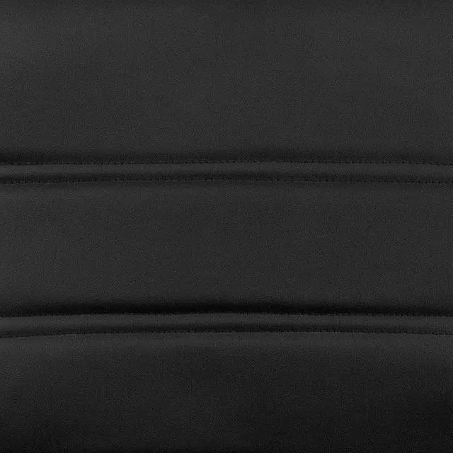 Alt view image 20 of 20 - Mid-Back Black Leather Executive Swivel Chair with Chrome Base and Arms