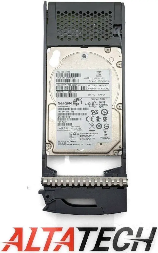 Alt view image 10 of 14 - NetApp X422A-R5 600 GB Hard Drive - 2.5" Internal - SAS