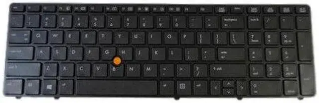 Main image of US Keyboard with Black Frame including  Pointer for HP Probook 6560b 6565b 6570b 6575b