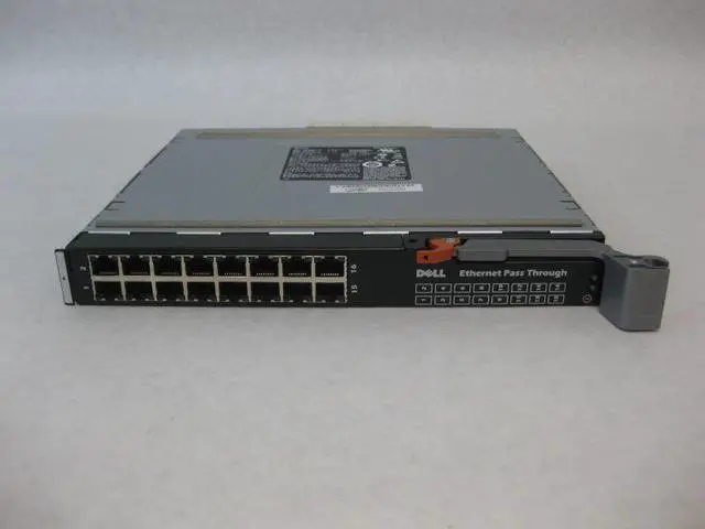 Alt view image 6 of 7 - DELL Ww060 Poweredge M1000E 16Port Ethernet Pass Through Module