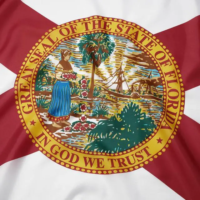 Alt view image 4 of 14 - 3X5 Ft Florida State Flag Banner Polyester Fade Resistant Grommet Indoor Outdoor