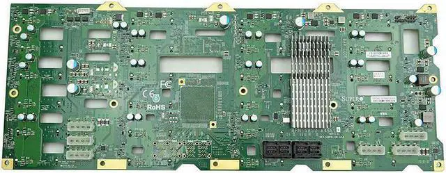 Alt view image 4 of 4 - Supermicro BPN-SAS3-846EL1 SAS 12G single expander backplane, with LSI SAS3 expander, support 24x 3.5" SATA3/SAS2/SAS3 drives, with 4x mini-SAS HD connectors