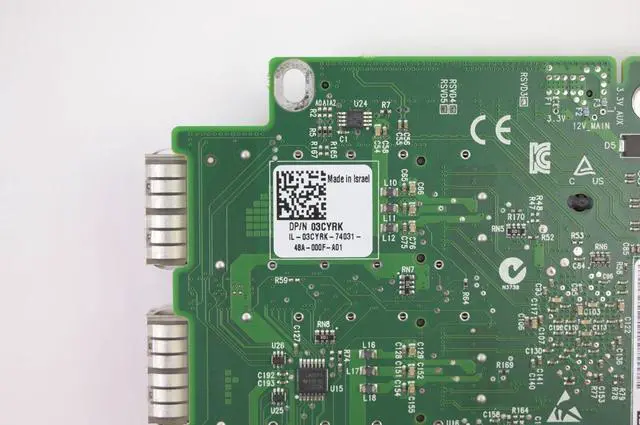 Alt view image 5 of 6 - Dell C6100 C6220 Dual-Port 40Gb/S Qsfp Mezzanine Network Card Mcx384A-Bcaa 3Cyrk