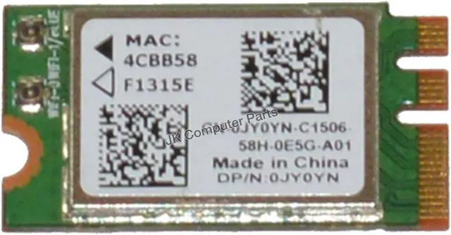 Alt view image 5 of 5 - Genuine Dell DW1707 WiFi Wireless Bluetooth 4.0 Mini PCI-E Card JY0YN 0JY0YN