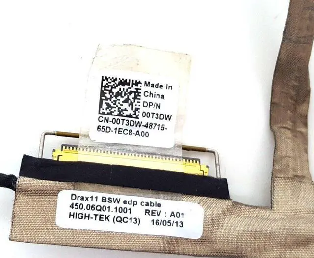 Alt view image 12 of 13 - Dell OEM Inspiron 3168 3169 11.6" Touchscreen LCD Video Ribbon Cable 0T3DW