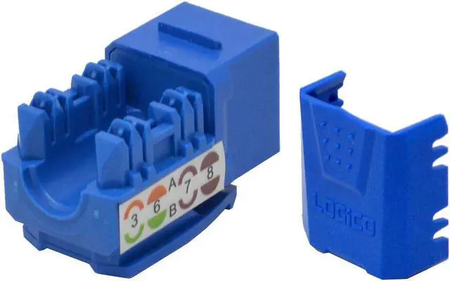 Alt view image 9 of 11 - CAT6 Blue Network Ethernet 110 Punchdown 8P8C Keystone Jack (50/pack)