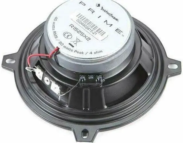 Alt view image 16 of 20 - Rockford Fosgate Prime R1525X2 5.25" 160 Watt 2-Way Coaxial Car Audio Speakers