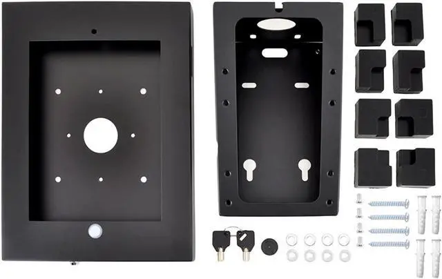 Alt view image 7 of 7 - Pyle Anti-Theft Tablet Security Case Holder - Metal Heavy Duty Multi Mount Tablet Kiosk, Mounts on Wall, Table, Desk w/ Landscape/Portrait Mounting, Designed for iPad 2, 3, 4, Air Tablets - PSPADLKW5